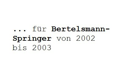 Bertelsmann Springer Verlag